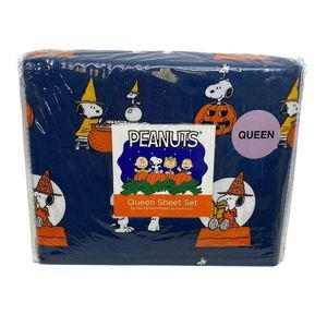 Berkshire Peanuts Snoopy Pumpkin Halloween Queen Size Bedset